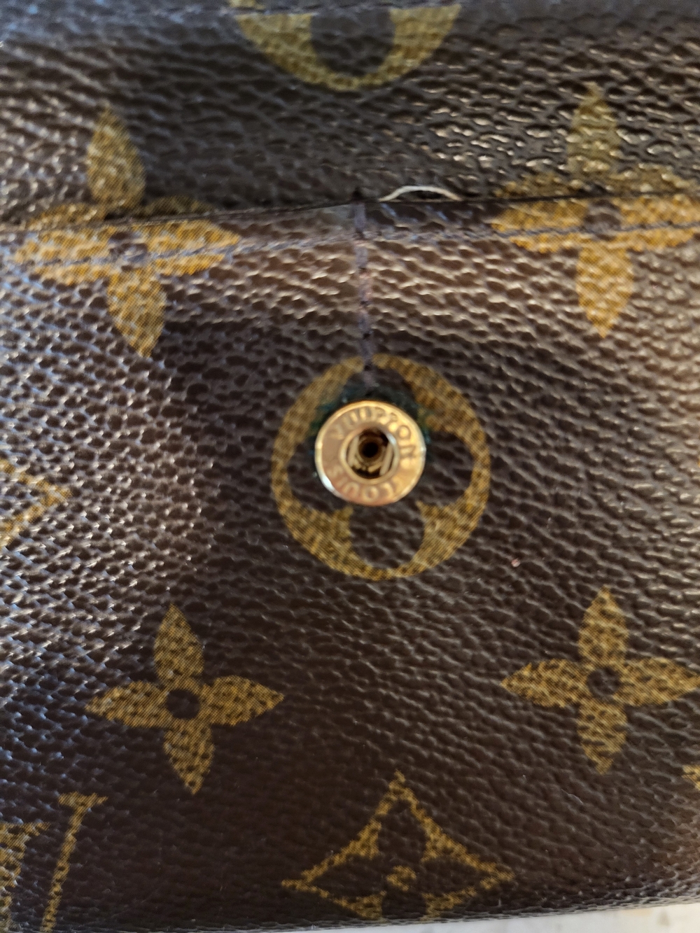 Louis Vuitton Brown Monogram Canvas Wallet with Tan Interior - Picture 9 of 14